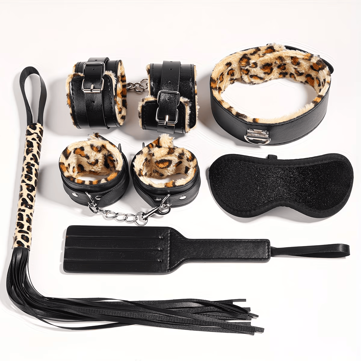 Leopard Print Luxury BDSM Bondage Kit