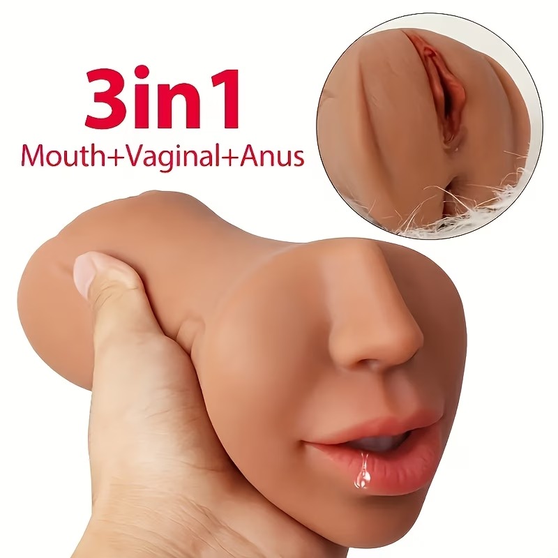 3-in-1 Realistic Oral, Vaginal & Anal Male Masturbator