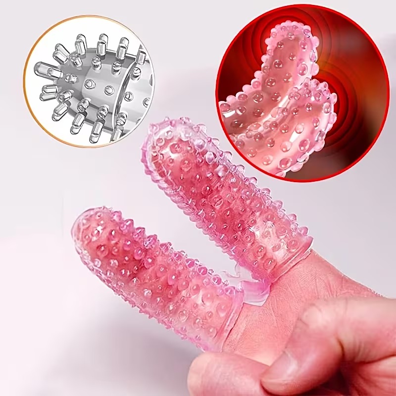 Textured Finger Vibrator Sleeves – Nubby Pleasure Extenders
