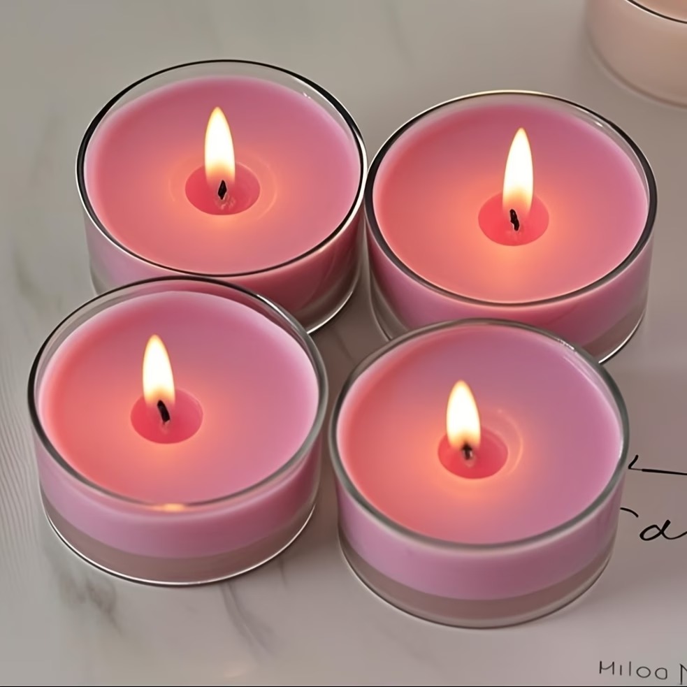Pink Temperature Play Massage Candles (Set of 4)