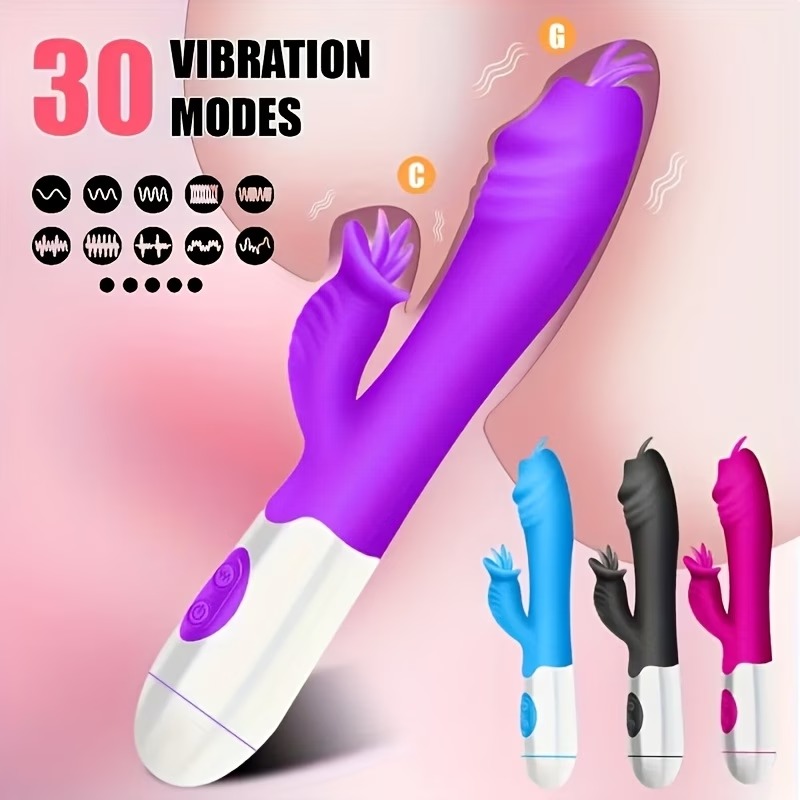 30 Vibration Modes Rabbit Vibrator – Dual Clitoral & G-Spot Stimulation