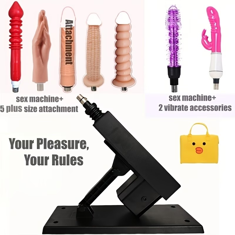 Automatic Sex Machine with 5+ Attachments & 2 Vibrating Accessories – Adjustable Thrusting Device