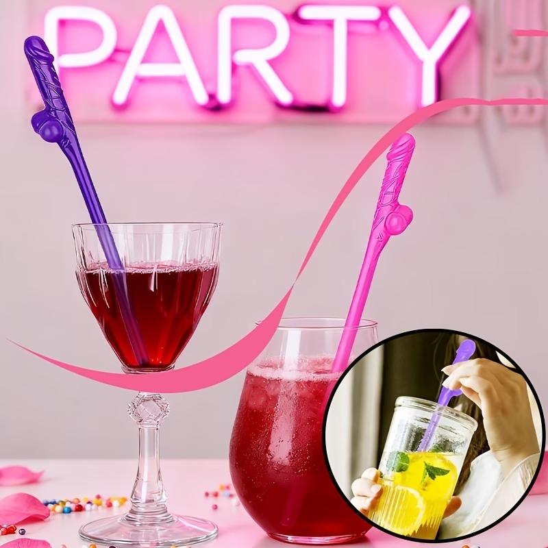 Naughty Penis Straws – Fun Party Drink Stirrers